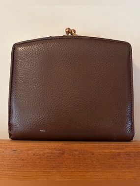 COACH Madison Matinee Wallet #4470 Beechnut Kisslock VTG 90s Purse READ!